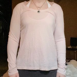 baby pink long sleeve top